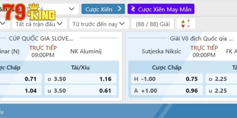 Phân tích tỷ lệ tài xỉu trong trận đấu lớn