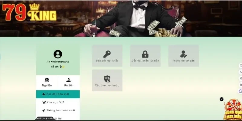 79King 16 Thao tác tạo tài khoản cá nhân đơn giản
